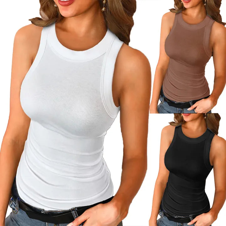 Basic Rib Knitted Tank Top