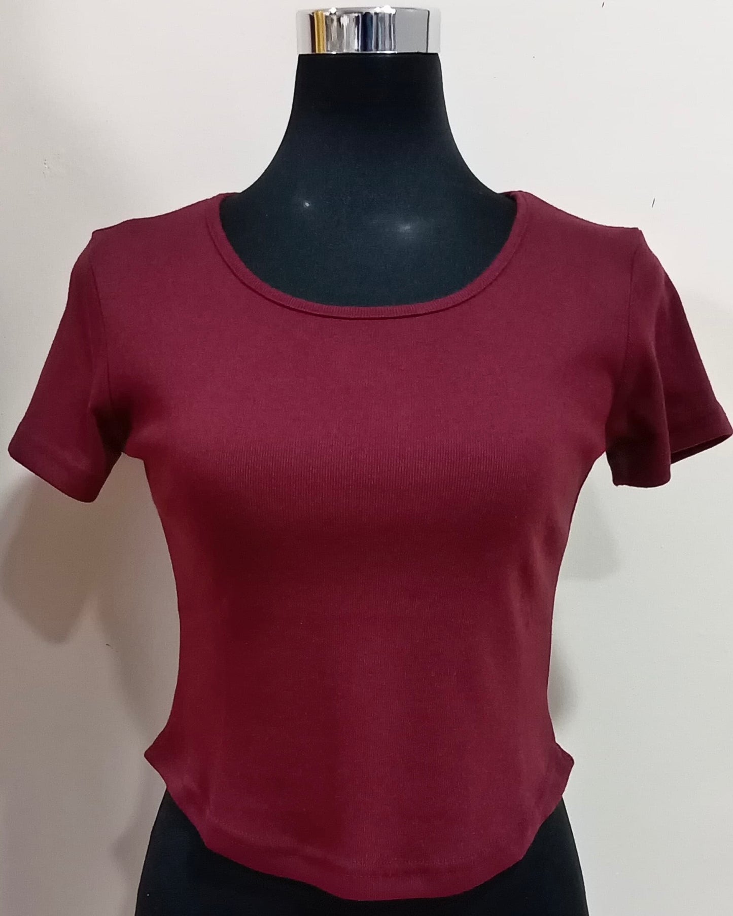 Basic Loose Fit Ribbed T-Shirt – Casual Comfort