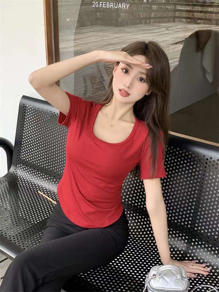 Basic Loose Fit Ribbed T-Shirt – Casual Comfort