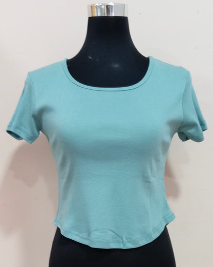 Basic Loose Fit Ribbed T-Shirt – Casual Comfort