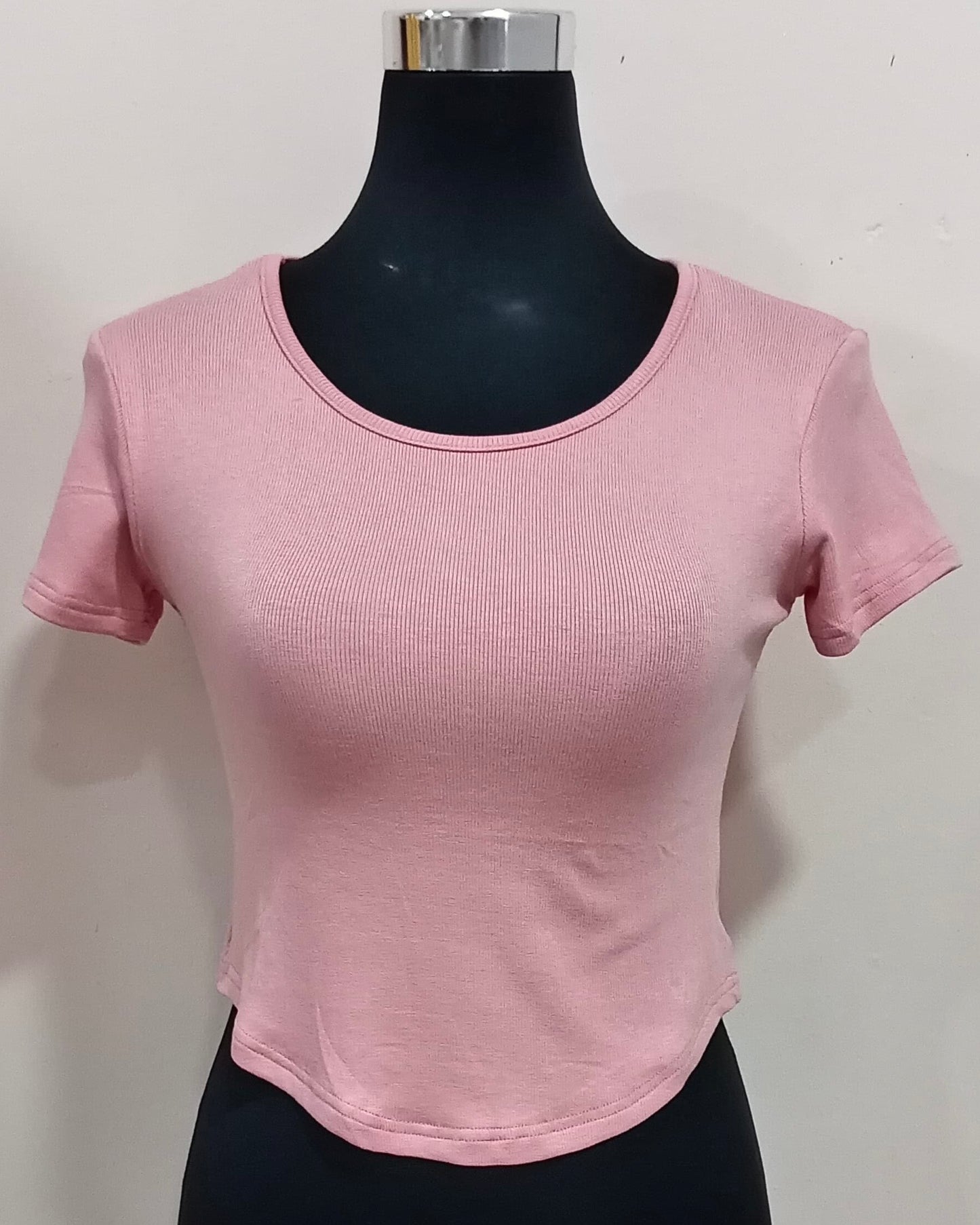 Basic Loose Fit Ribbed T-Shirt – Casual Comfort