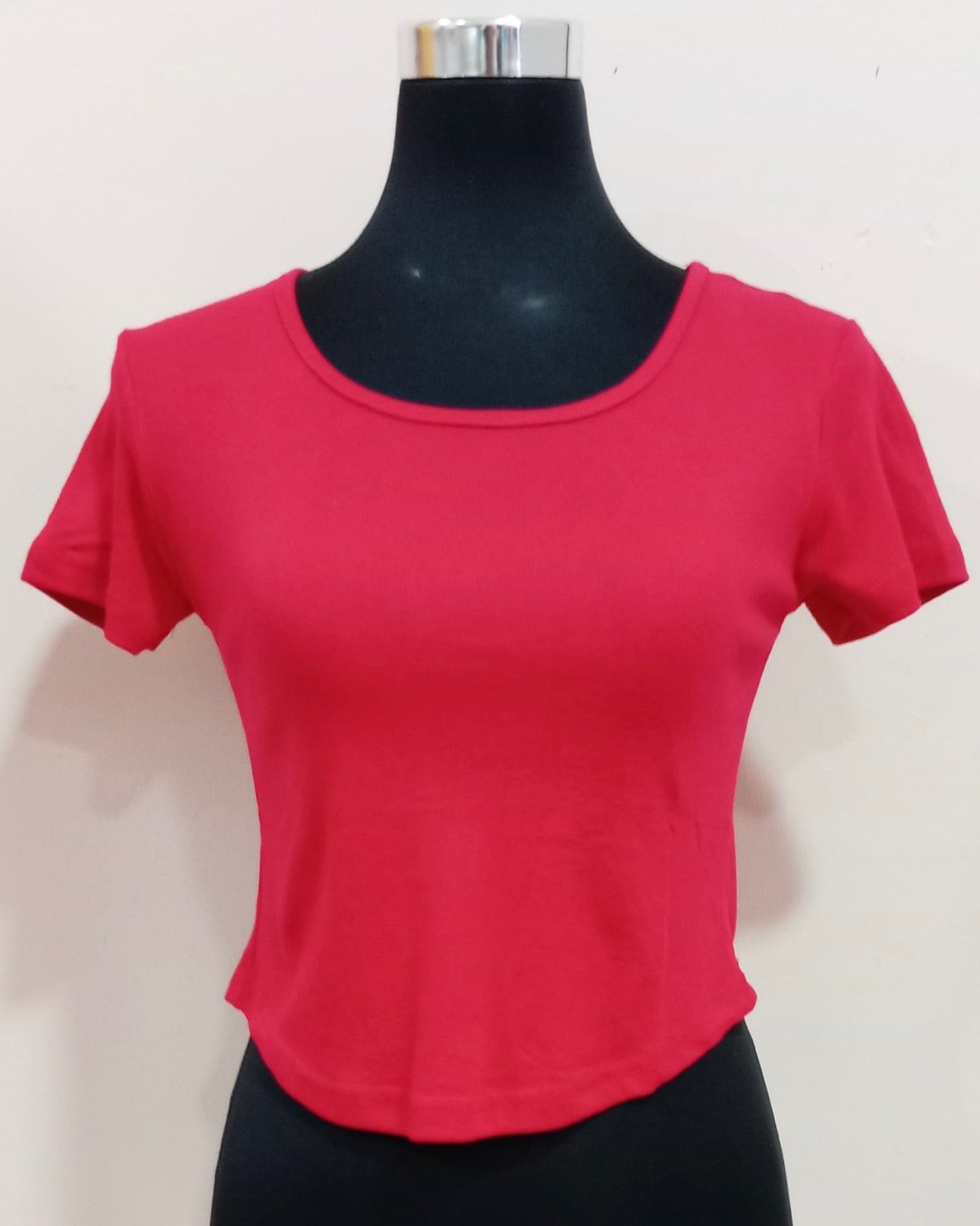 Basic Loose Fit Ribbed T-Shirt – Casual Comfort