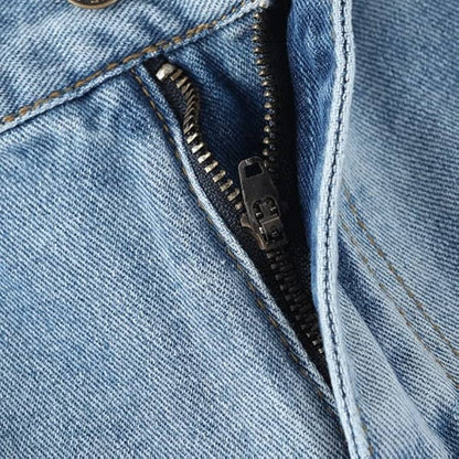 Adjustable Waist Wide Leg Pants Denim Short