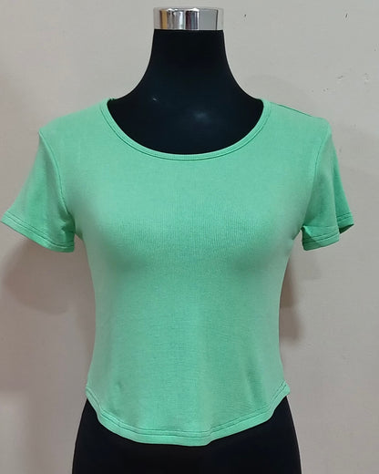 Basic Loose Fit Ribbed T-Shirt – Casual Comfort