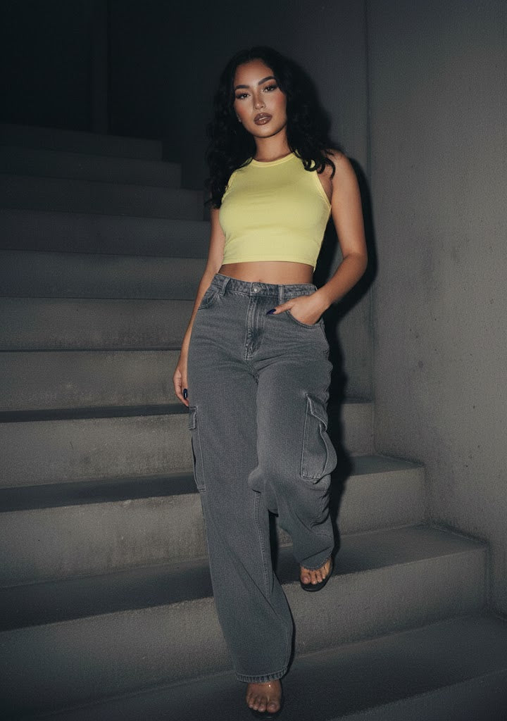 Basic Rib Knitted Tank Top