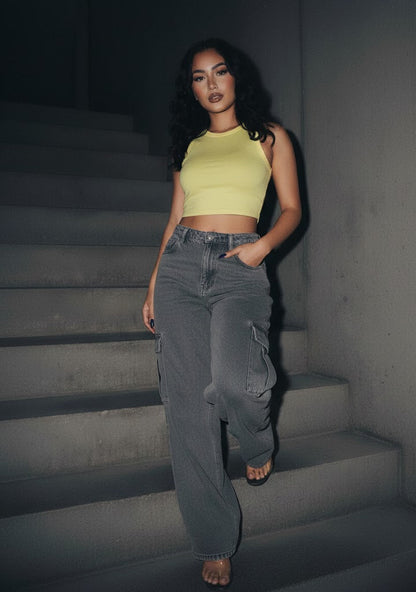 Basic Rib Knitted Tank Top